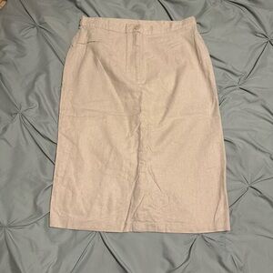 Beige Women's Pencil Skirt
